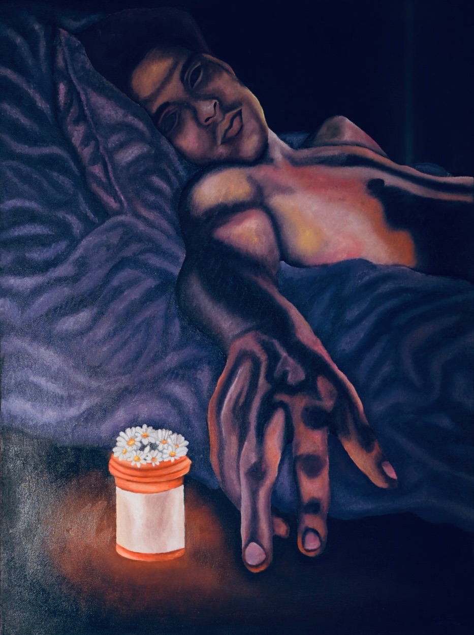 Sucht — Öl auf Leinwand, 80 x 60 cm von Jaron Röhl